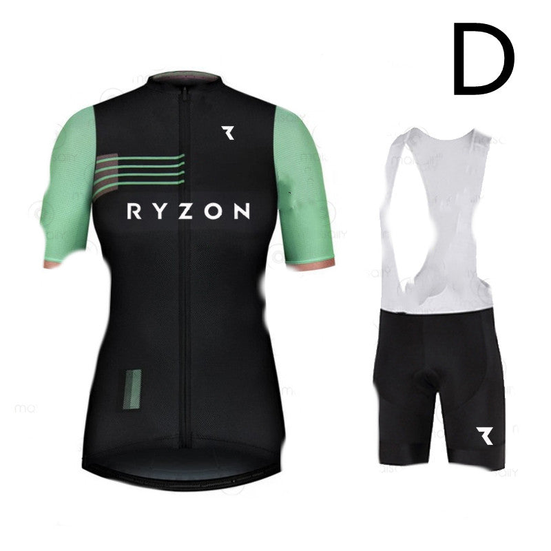 Women's Mountain Bike Cycling Jersey Short Sleeve Summer Outfit - Blue Force Sports