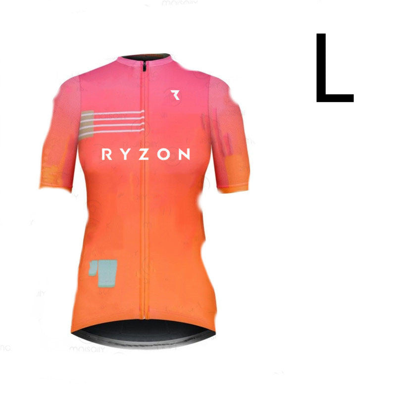Women's Mountain Bike Cycling Jersey Short Sleeve Summer Outfit - Blue Force Sports