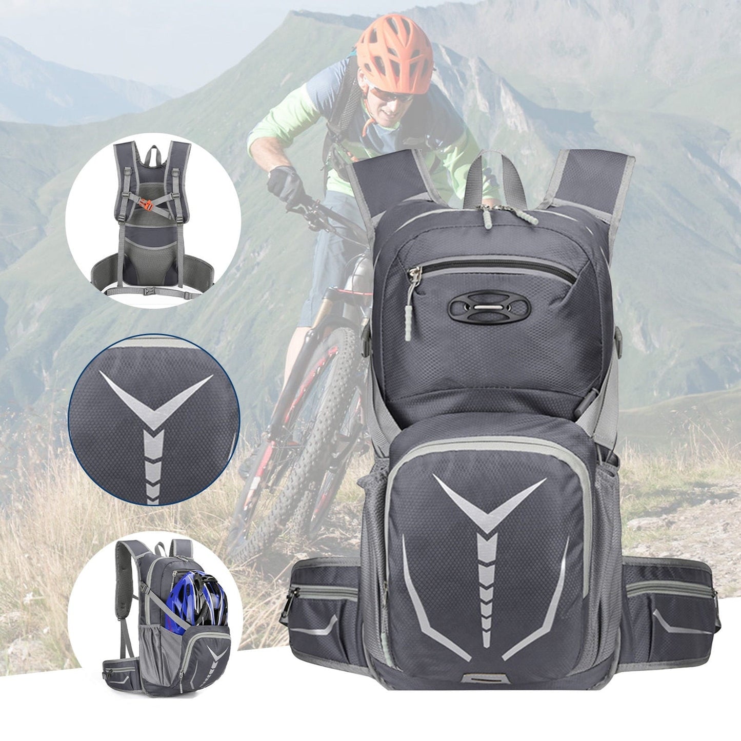 Buodes Summer Savings Clearance Camping Essentials Hydration Backpack, Insulated Water Backpack Perfect- Pack For Running, Hiking, Cycling, Camping