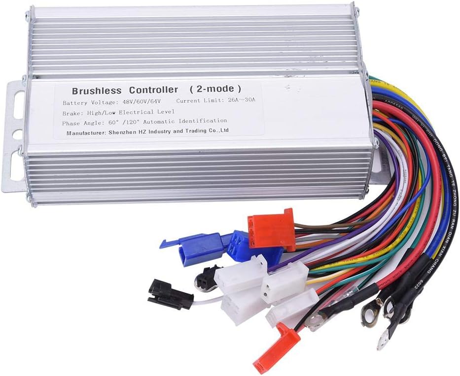 Alomejor Electric Bike Speed Brushless Controller 48V 60V 64V 1000W 1500W Bicycle Motor Controller for E Bike Speed Control