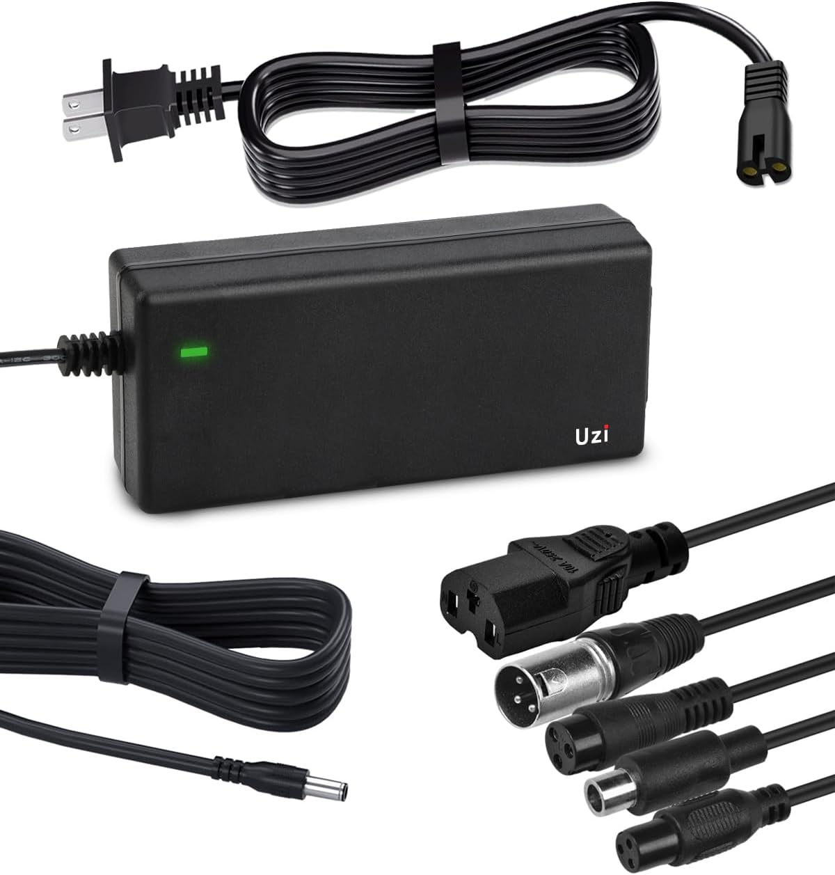 54.6V 2A Charger (6 Plugs Universal) for Fast and Safe Charging of 48V Li-ion Battery for Electric Scooter/E-Bike/Bicycle/Pedicab,etc.