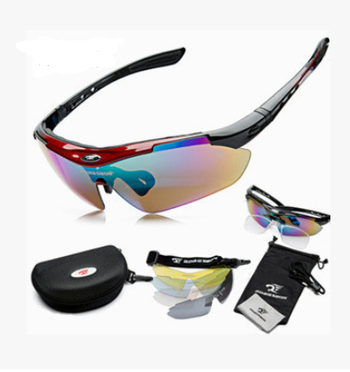 0089 Outdoor Sports With A Bike  Bicycle Gear Box Myopia Goggles Sunglasses Polarized Riding Glasses - Blue Force Sports