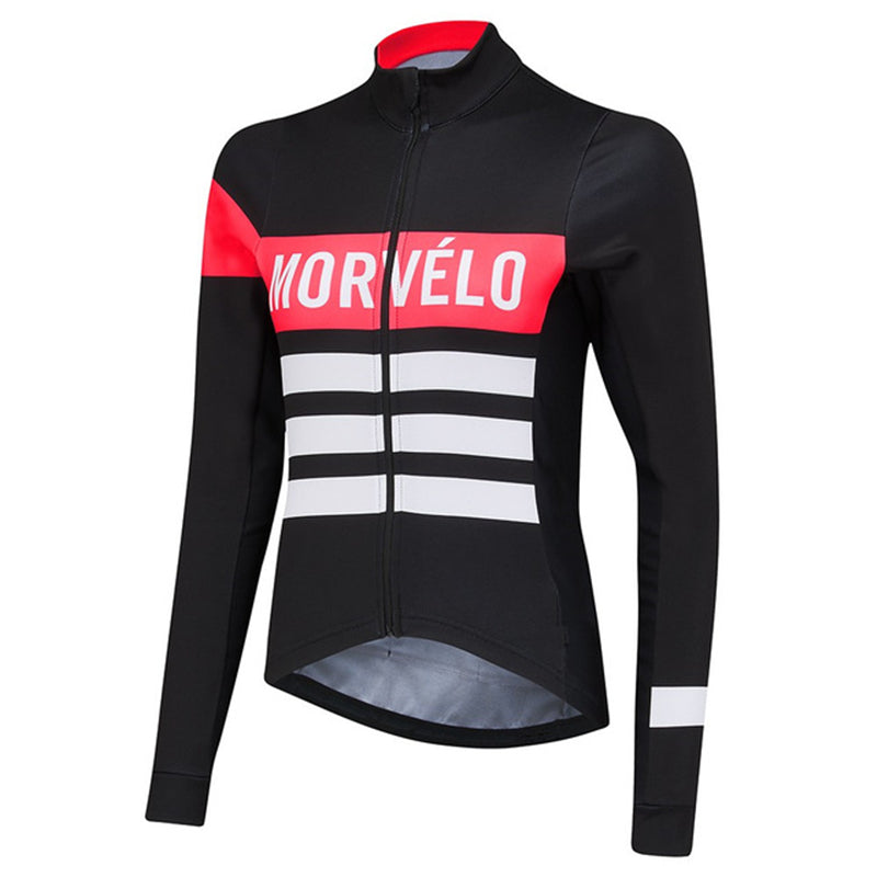 Bicycle long-sleeved fleece warm cycling jersey - Blue Force Sports