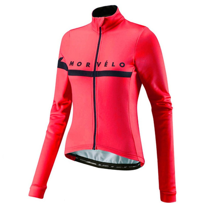 Bicycle long-sleeved fleece warm cycling jersey - Blue Force Sports