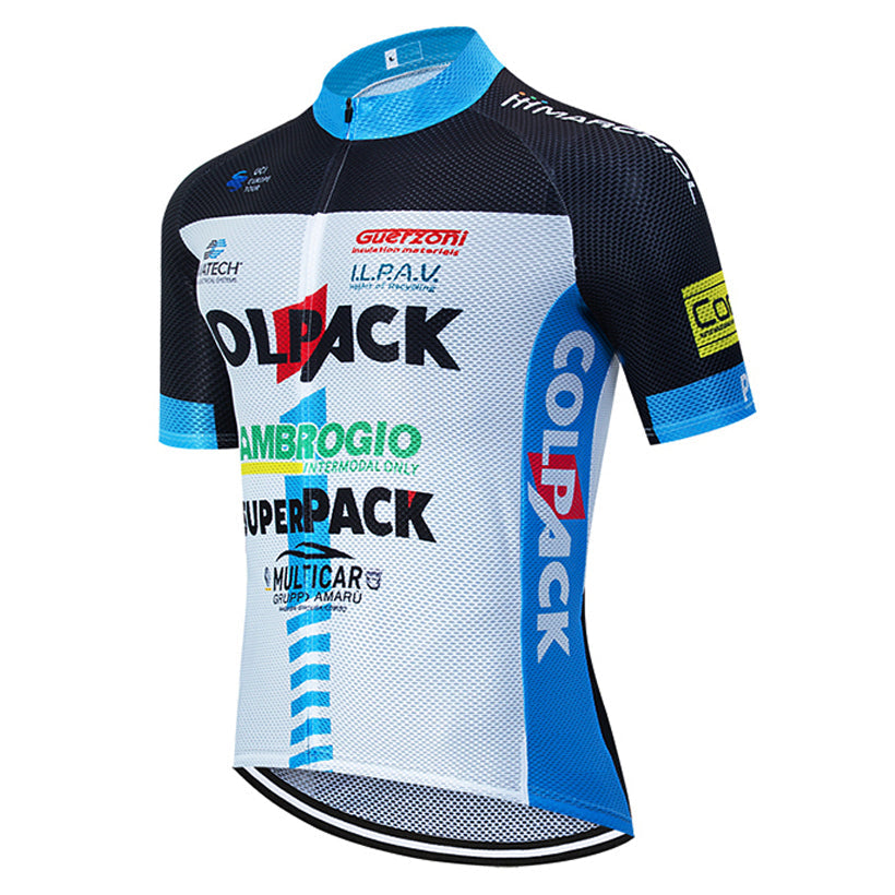Short-sleeved Bib Cycling Jersey Suit - Blue Force Sports
