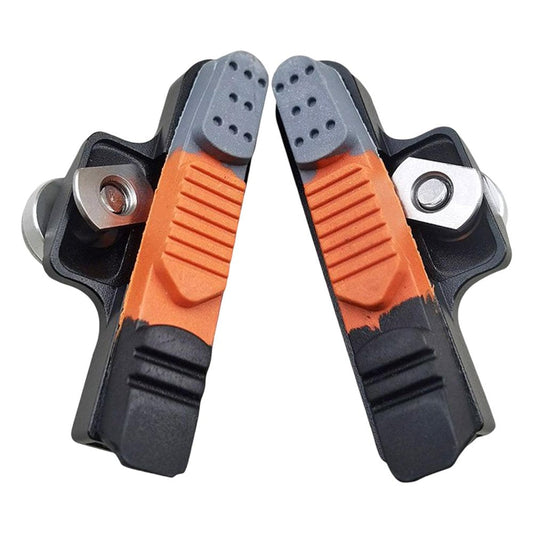 2Pcs 55 Mm Brakes Pads Replacements with C Caliper Adapter for Road Bikes Easy Carry Simple Use Parts Easy Store , Red