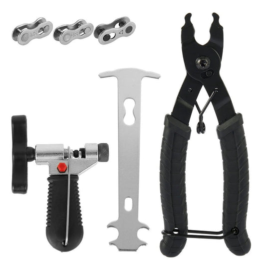 Willstar Professional Bike Bicycle Chain Repair Tool Kit Bike Chain Breaker Splitter Hook Plier Bike Chain Removal Tool Chain Wear Indicator Chain Checker