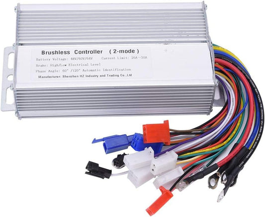 Alomejor Electric Bike Speed Brushless Controller 48V 60V 64V 1000W 1500W Bicycle Motor Controller for E Bike Speed Control