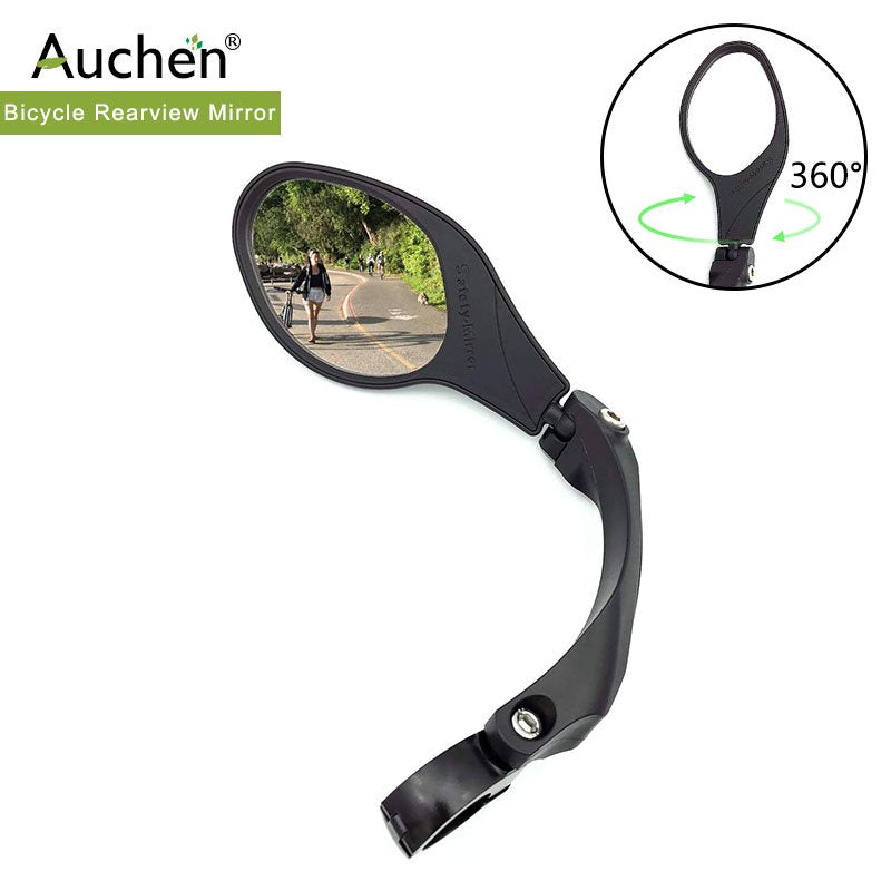 Bike Mirror,Adjustable Safe Rearview Mirror, Stainless Steel Lens Handlebar Bicycle Mirror, Mountain Road Bike Folding Mirror,360 Degree Rotation Riding Equipment(Black Right Side/Style 1)