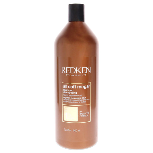 All Soft Mega Shampoo-NP by Redken for Unisex - 33.8 oz Shampoo