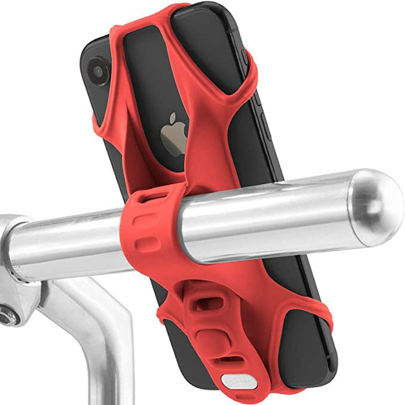 Bike Tie 2, Universal Bike Phone Mount for Handlebar, Bicycle Scooter Moped Handlebar Stroller Cell Phone Holder for Iphone 13 12 11 Pro Max Mini XS XR 8 7 6 plus (Black)